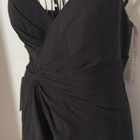 Azazie Black Emerald Gown NWT A4 Bridesmaid Prom Wedding Guest Evening Dress - Picture 5 of 10